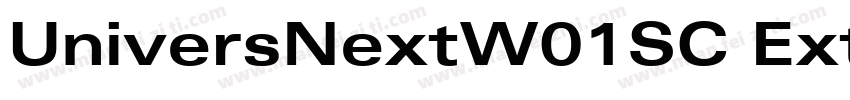 UniversNextW01SC Extended字体转换